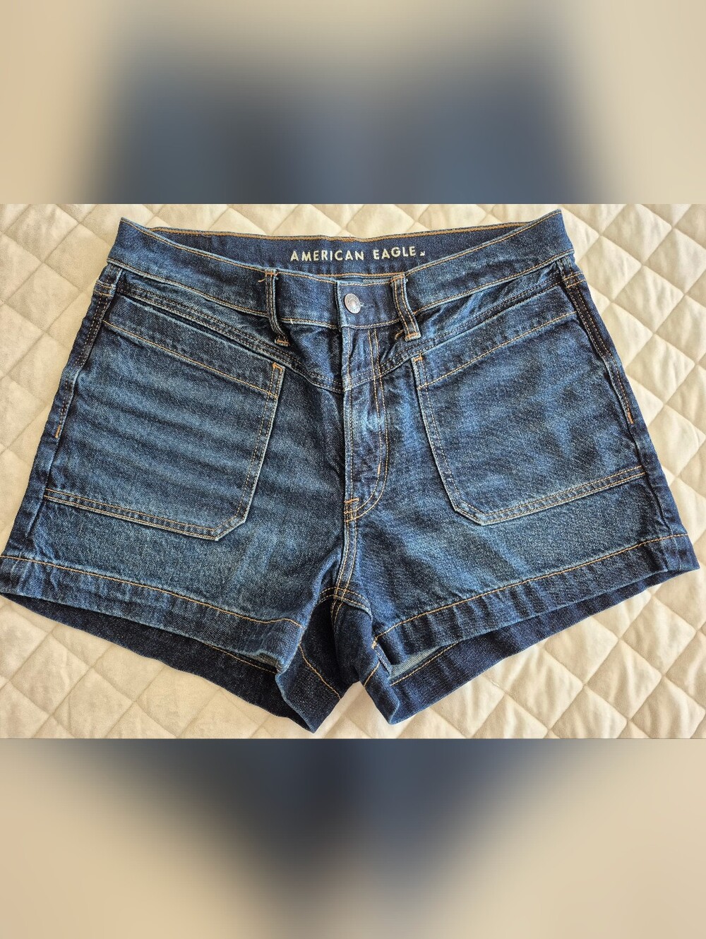 American Eagle Outfitters Women’s Indigo Blue Denim Jean Shorts